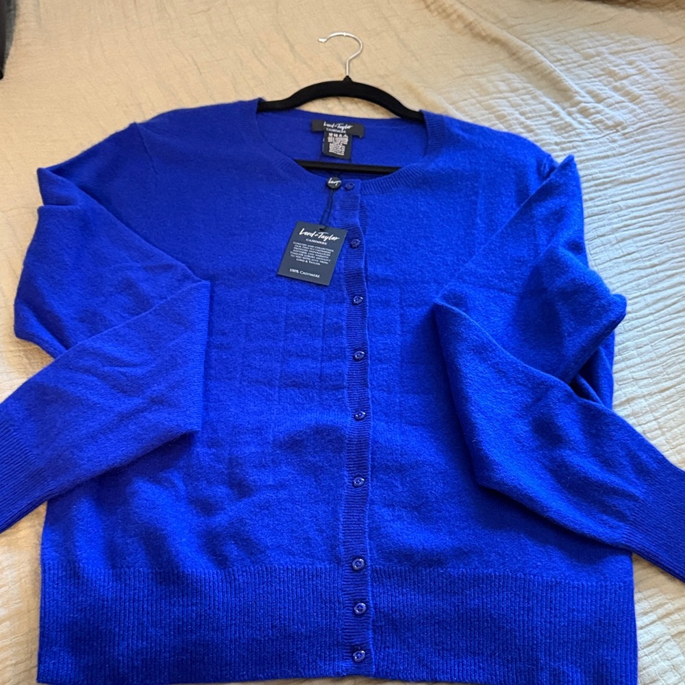Lord & Taylor royal Blue Women's Cardigan